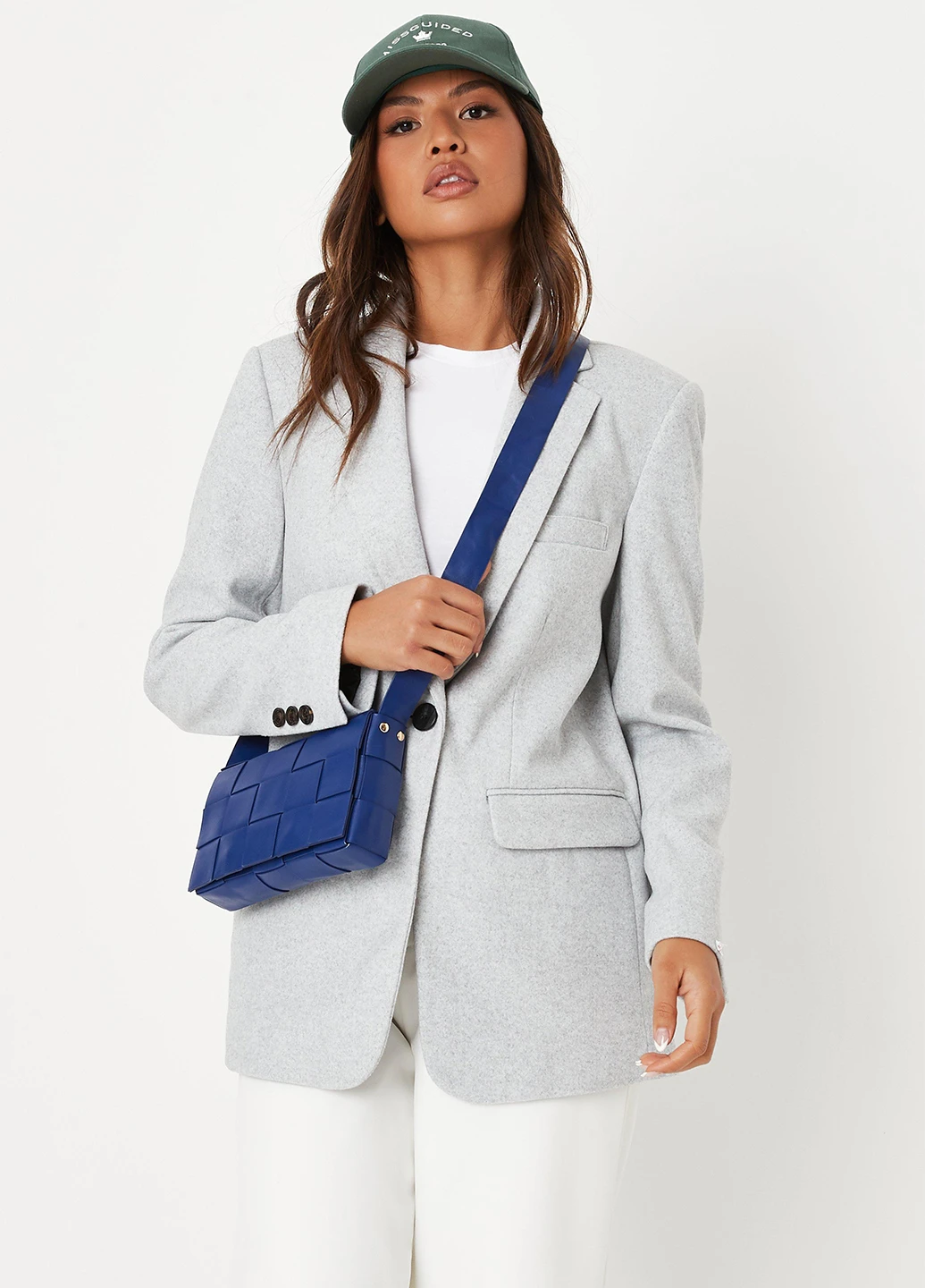 Серый женский жакет Missguided меланжевый - демисезонный