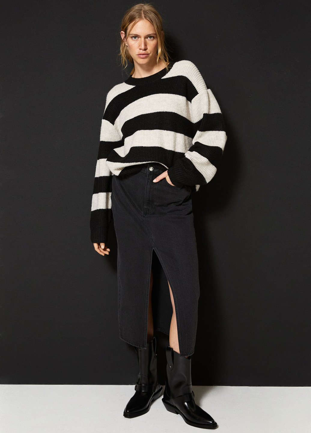 Комбінований зимовий джемпер джемпер H&M