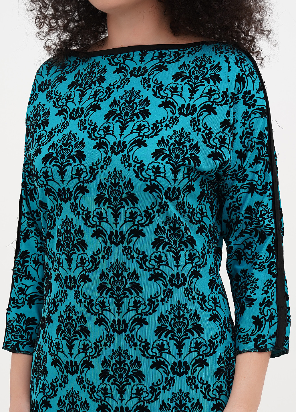 Зеленое кэжуал платье футляр Imperial с орнаментом