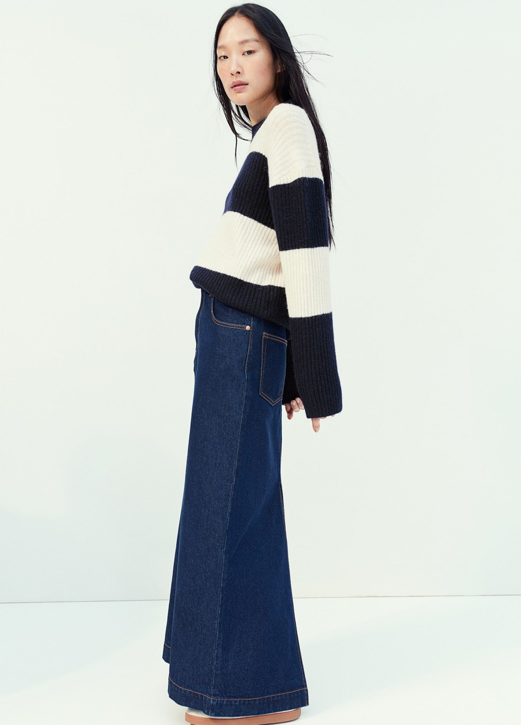 Темно-синій зимовий джемпер джемпер H&M