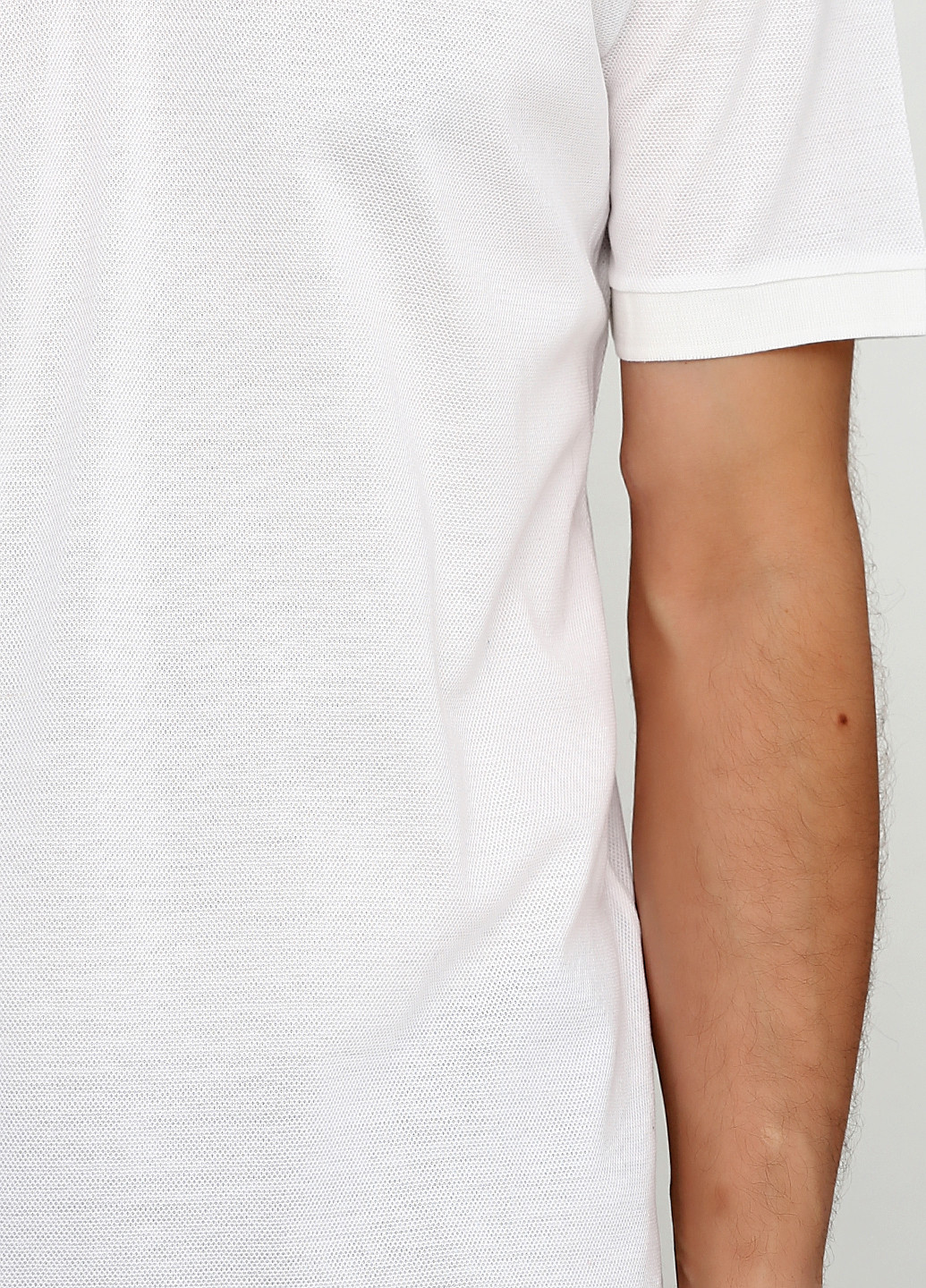 Молочная футболка-поло для мужчин Ralph Lauren однотонная