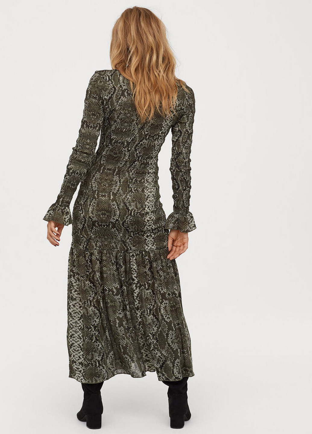 Зеленое кэжуал платье H&M