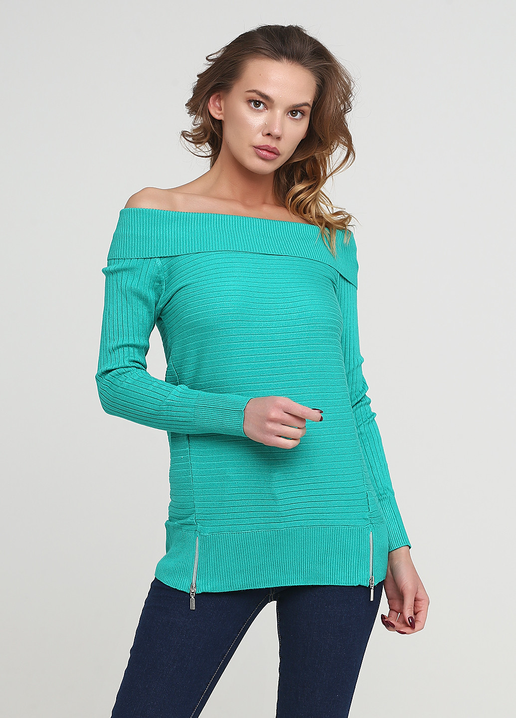 Зелений демісезонний светр Ashley Brooke