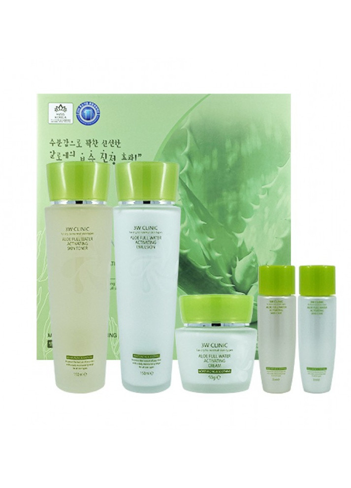 Aloe Full Water Activating Skin 3 Kit 3W Clinic (242271299)