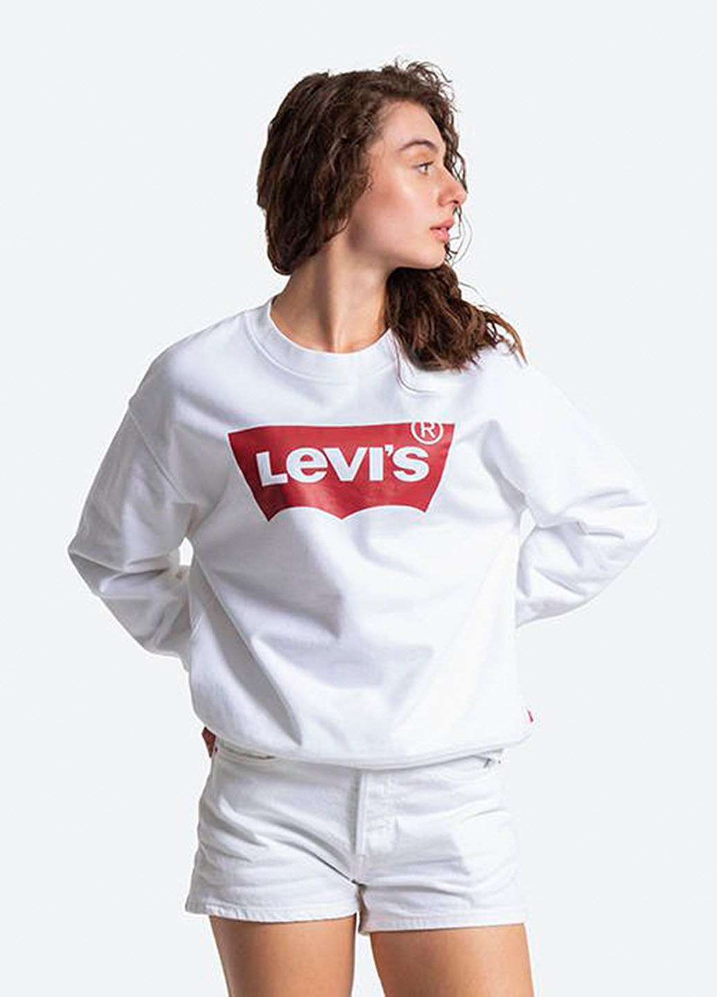 Білий світшот Levi's логотип без декору (328719705)