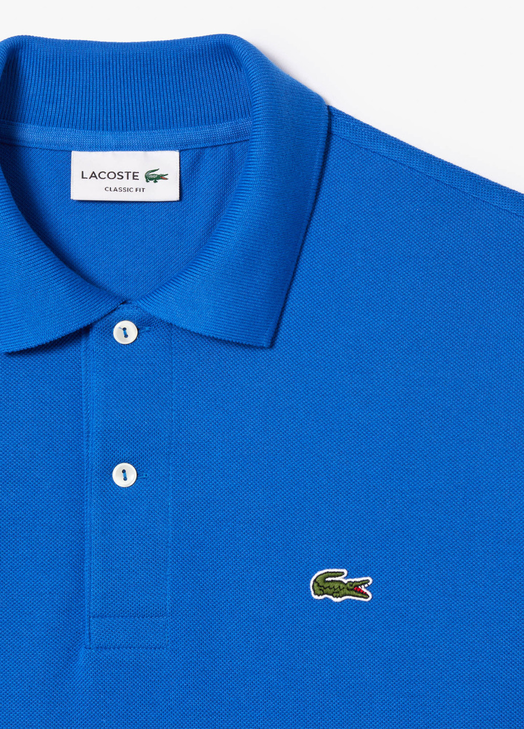 Голубой футболка-поло для мужчин Lacoste однотонная