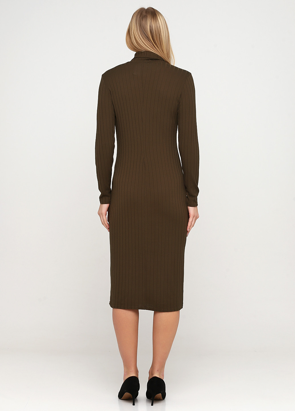 Оливкова кежуал сукня сукня-водолазка H&M однотонна