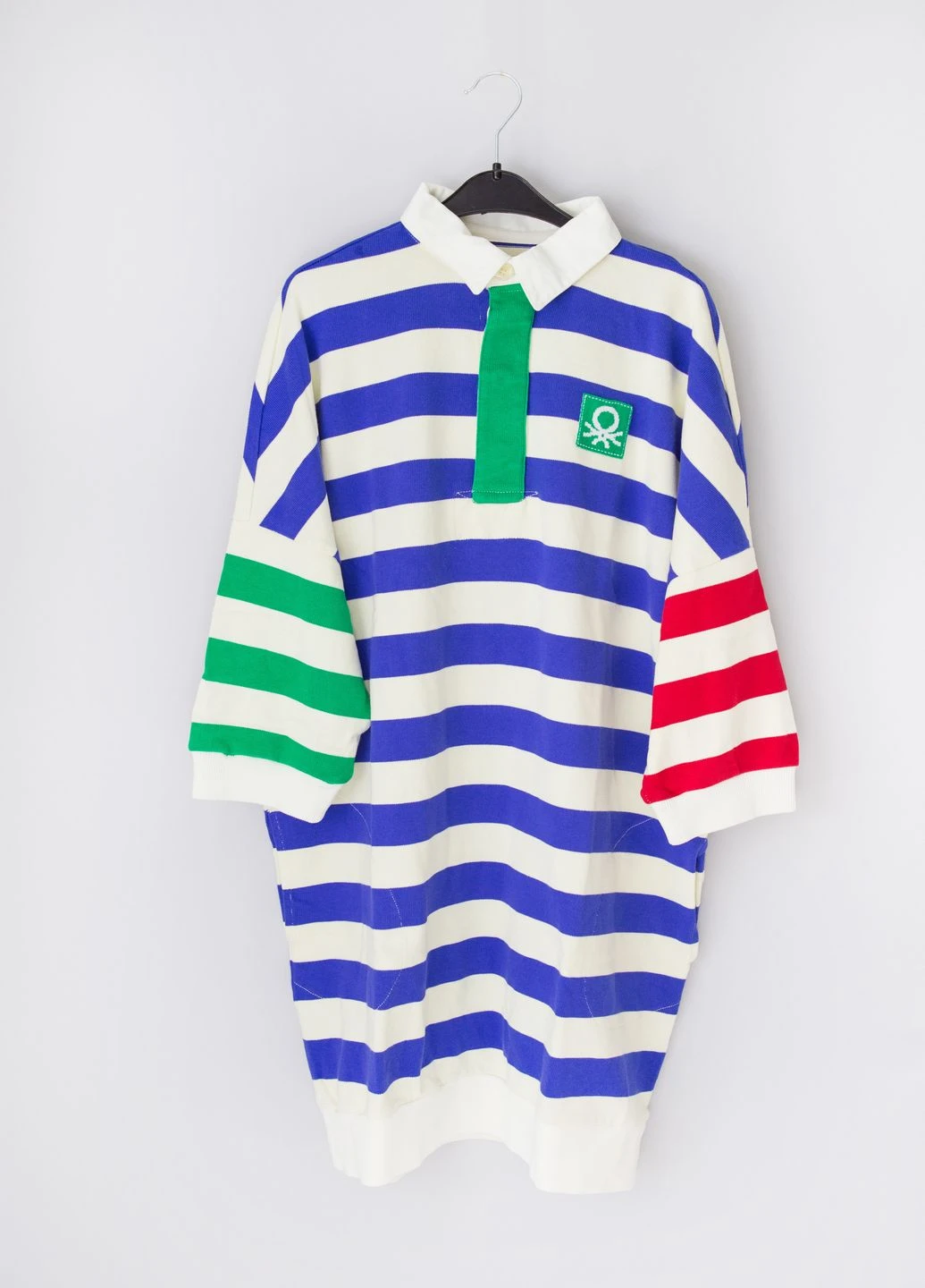 Комбинированное кэжуал платье United Colors of Benetton в полоску