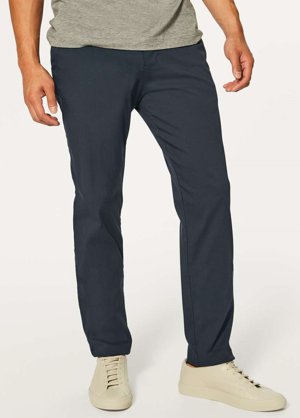 Серо-синие кэжуал демисезонные чиносы брюки Lululemon Athletica