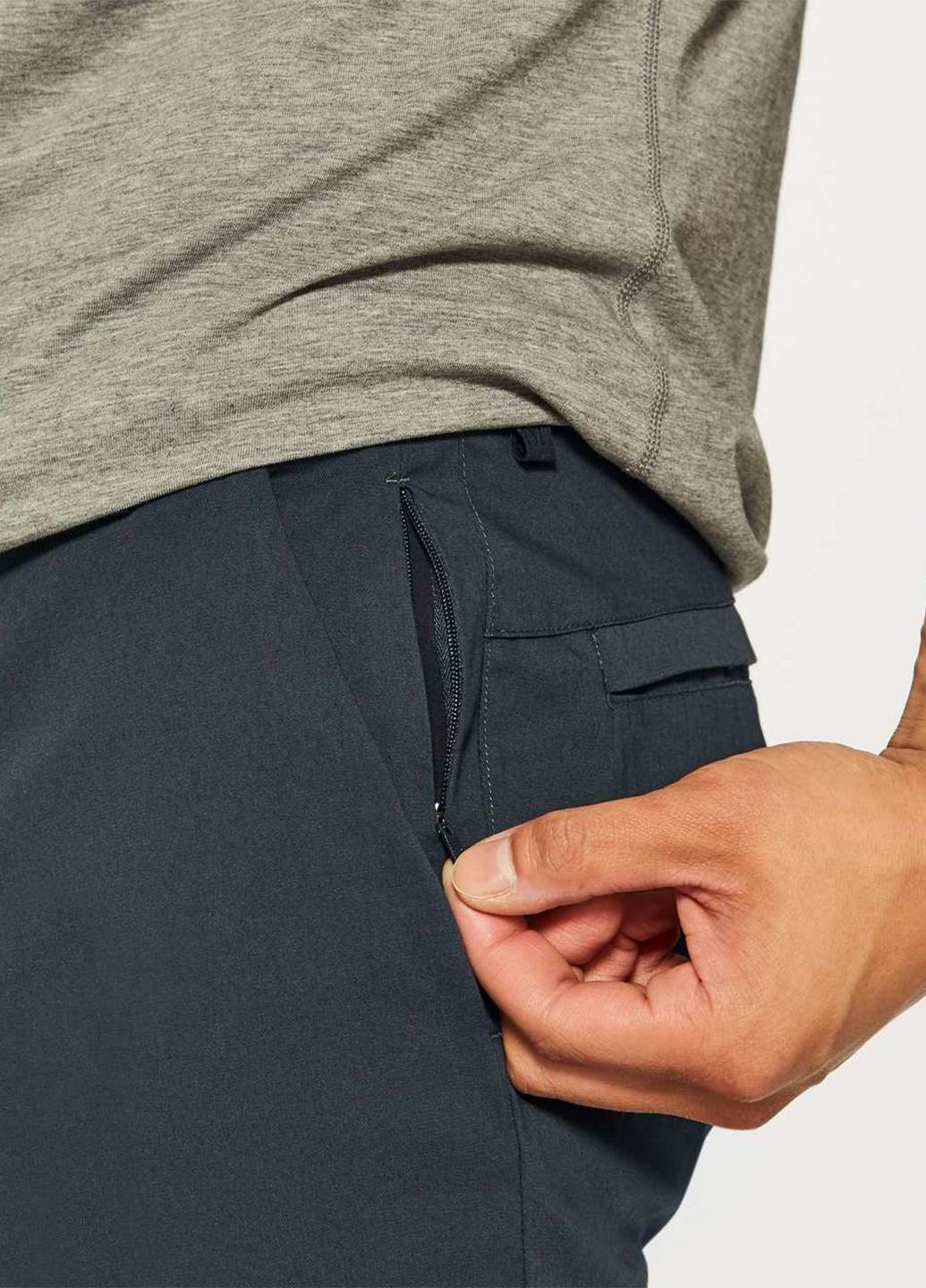 Серо-синие кэжуал демисезонные чиносы брюки Lululemon Athletica