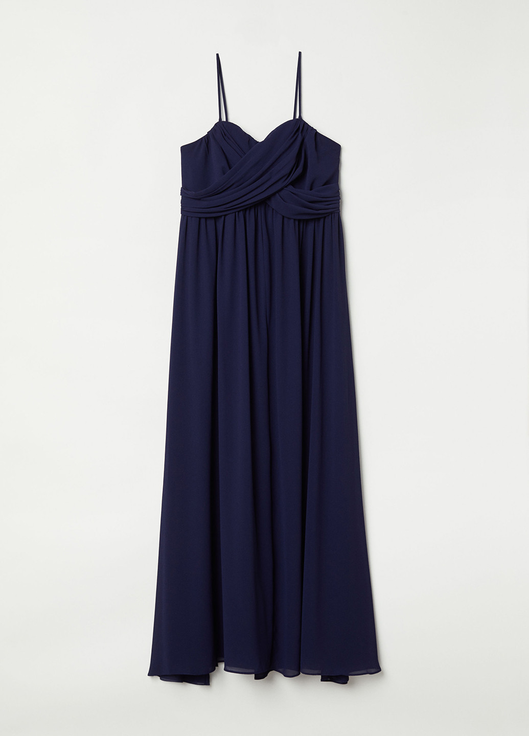Темно-синее кэжуал платье в стиле ампир H&M однотонное