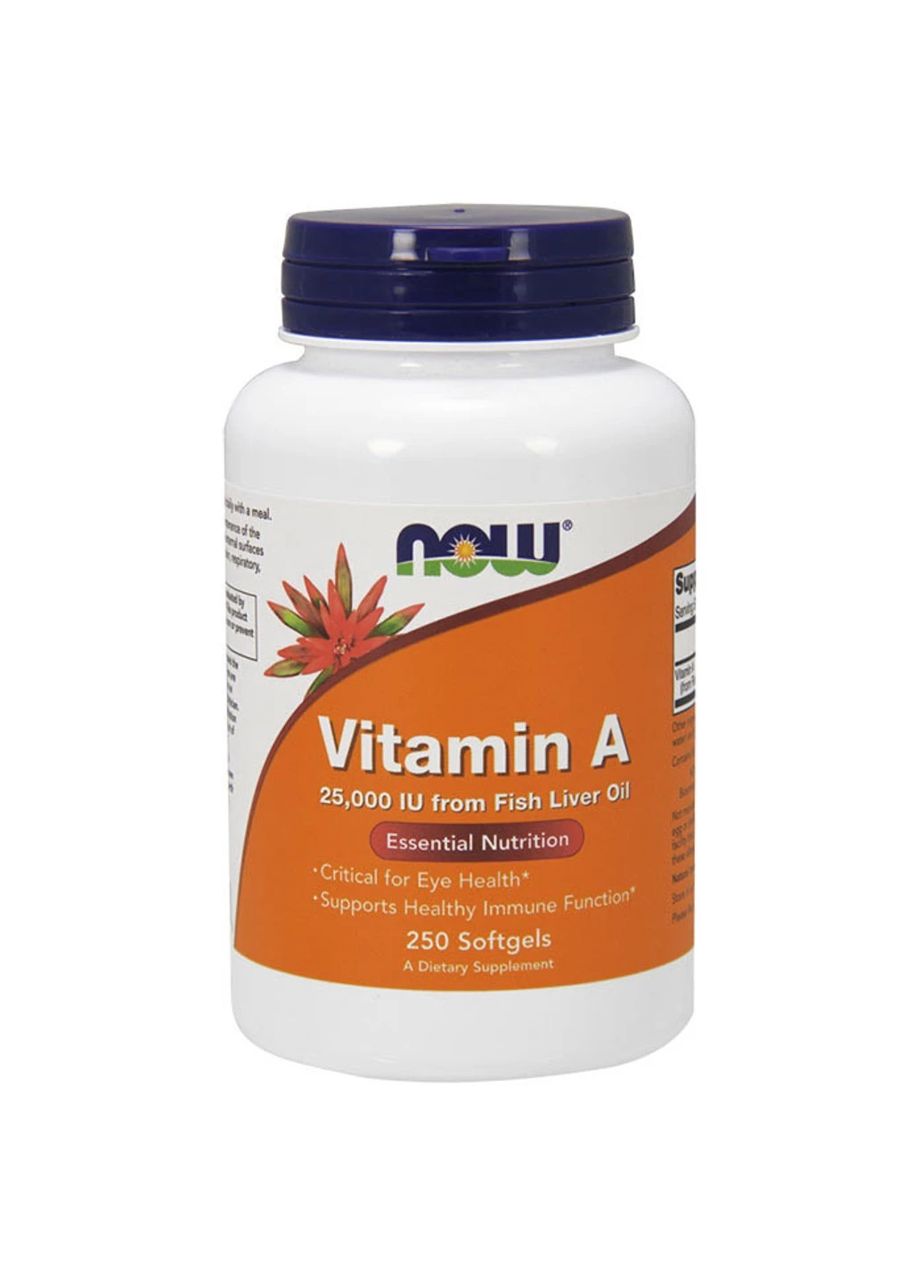 Вітамін А Vitamin A 25,000 IU Fish Liver Oil (250 капс) нау фудс Now Foods (255409834)