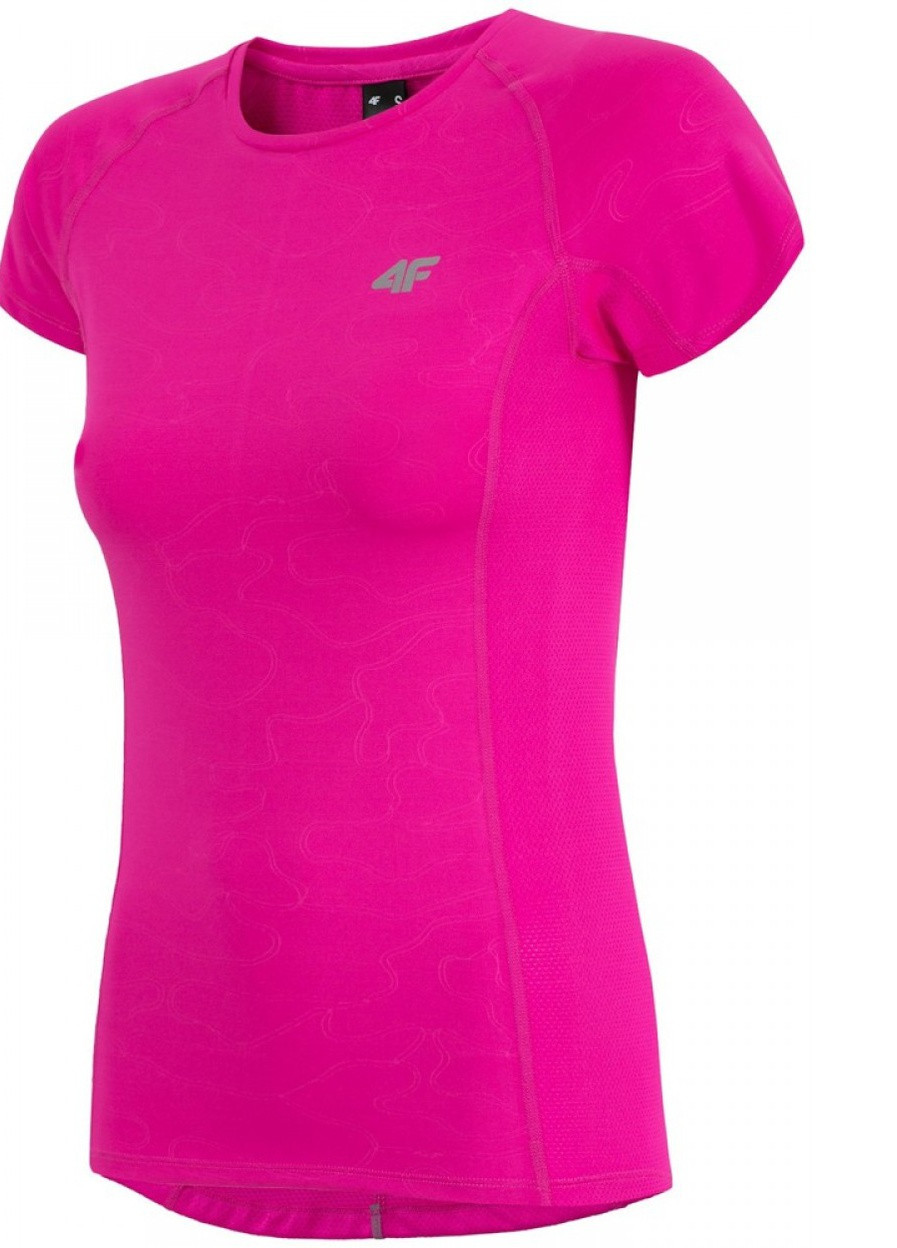 Рожево-лілова футболка жіноча, рожевий (h4z17-tsdf002-2027) 4F
