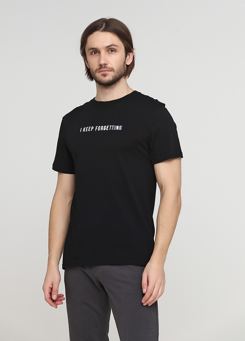 Черная футболка H&M