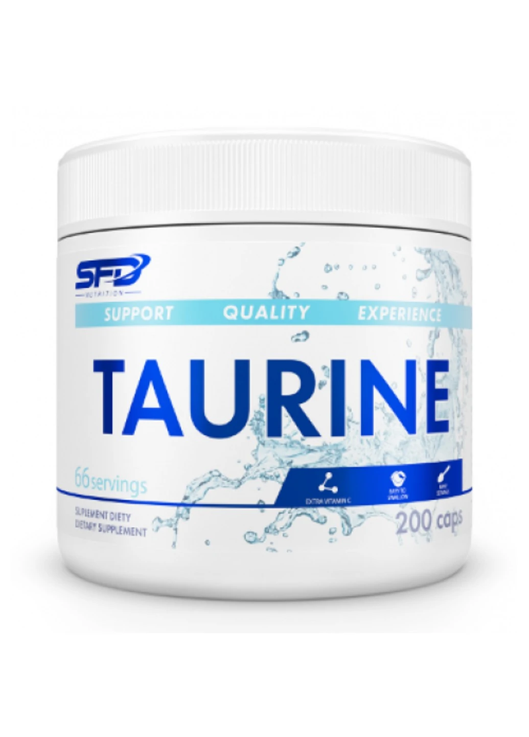 Таурин Taurine 200 капсул SFD Nutrition (255410092)