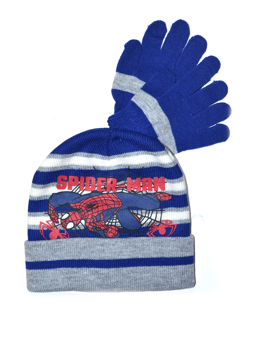 Комбинированный зимний комплект (шапка, перчатки) Marvel