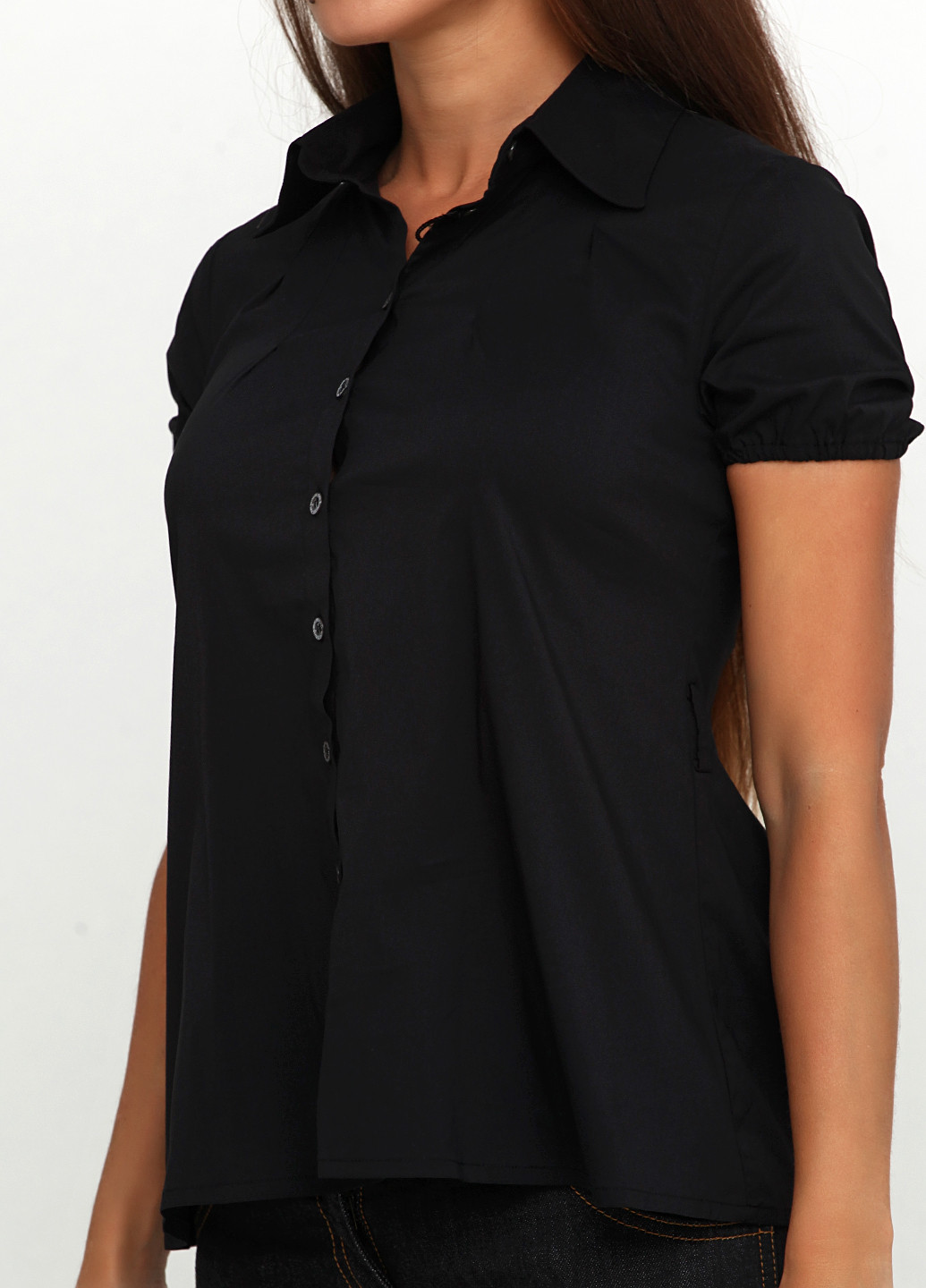 Черная летняя блуза Patrizia Pepe