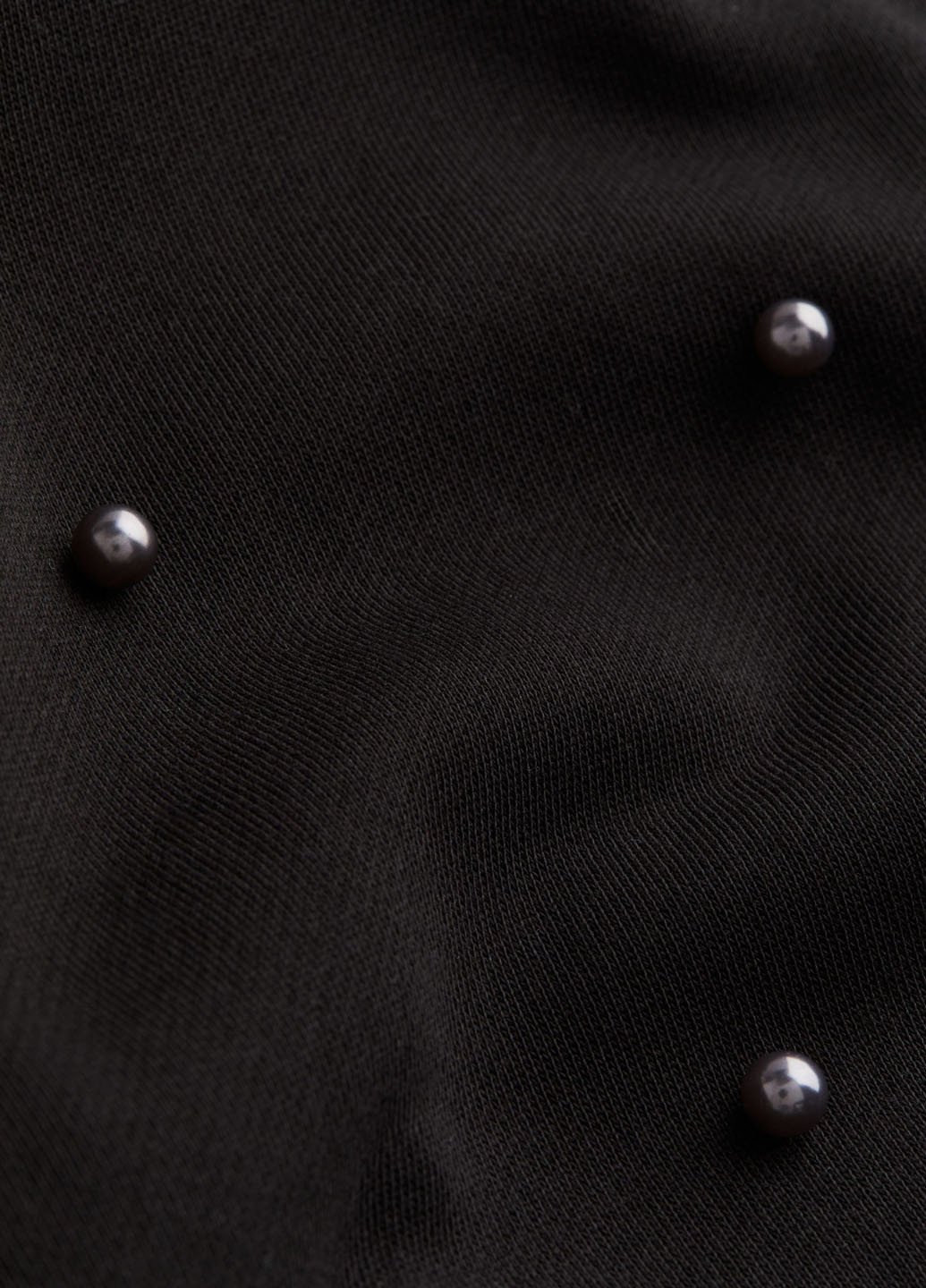 Свитшот H&M - Прямой крой однотонный черный кэжуал хлопок - (293276570)