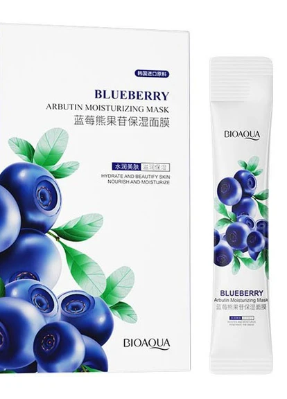 Bioaqua Ночной крем маска для лица с экстрактом черники WONDER SLEEP MASK 4г*20шт. (0021) — Крем, Китай (252548776)