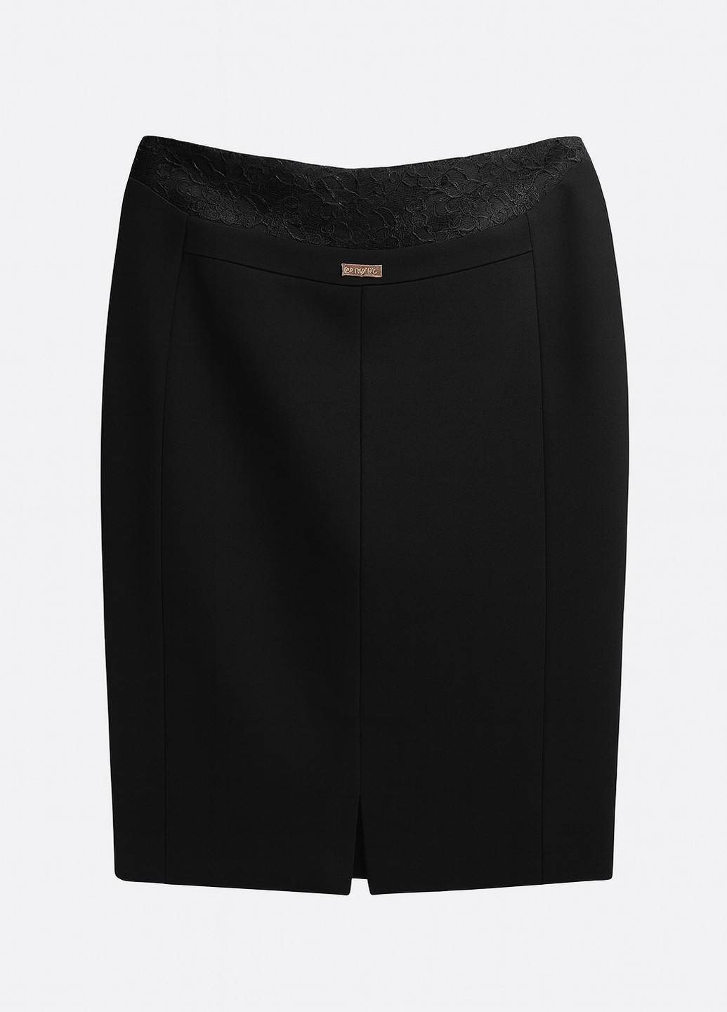 Черная кэжуал однотонная юбка Sassofono карандаш