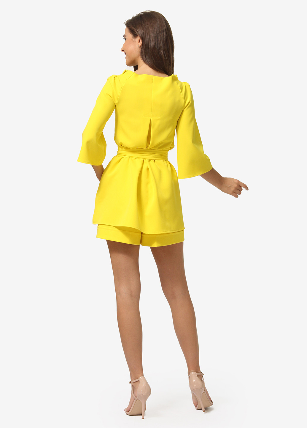 Желтый демисезонный комплект (блуза, шорты) Agata Webers
