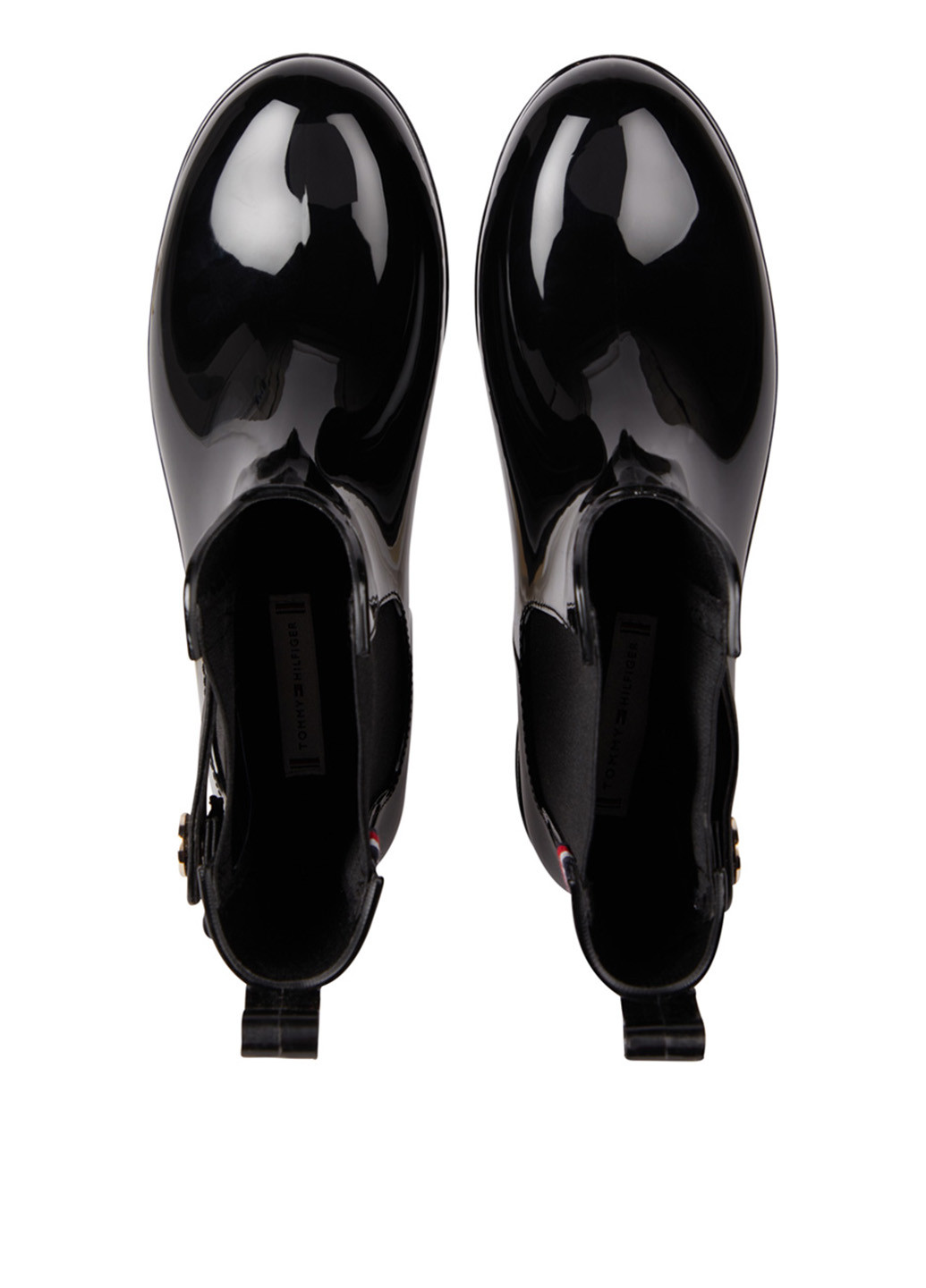 Черные резиновые ботинки Tommy Hilfiger