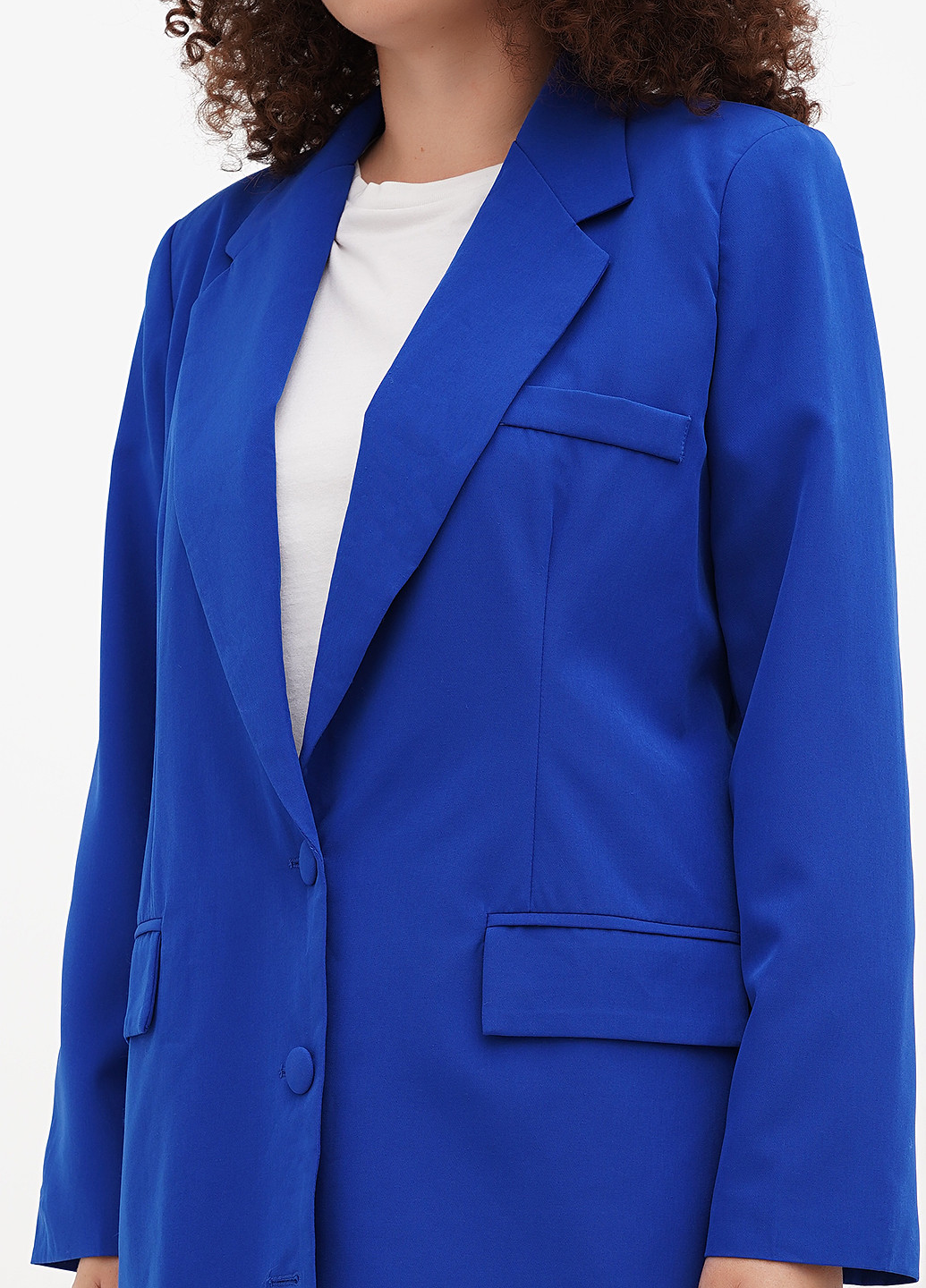 Синий женский жакет Boohoo однотонный - демисезонный