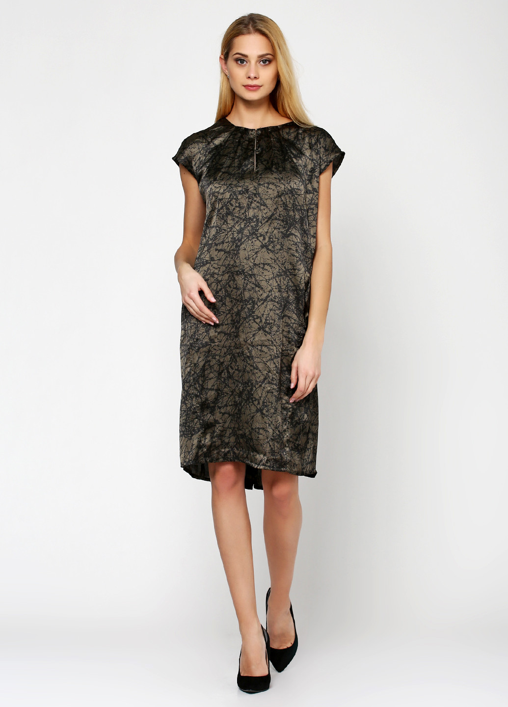 Оливковое (хаки) кэжуал платье S.Oliver