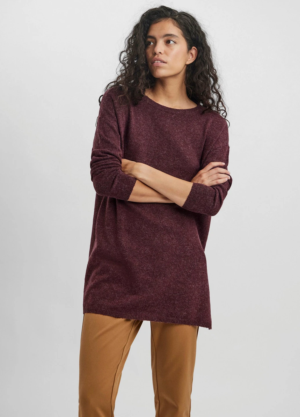 Бордовий демісезонний светр Vero Moda