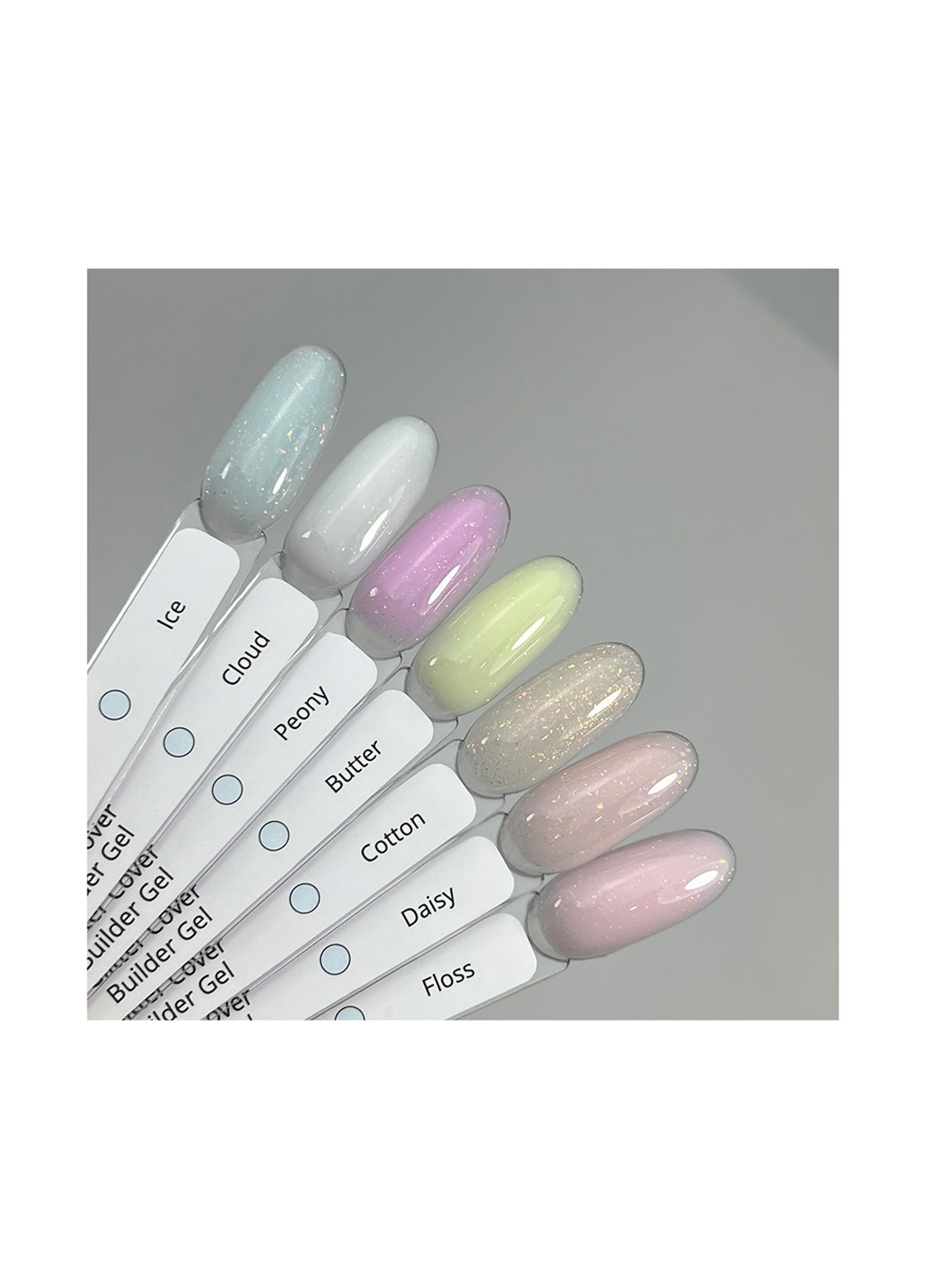 Гель для нарощування нігтів з пластівцями юкі Butter Glitter Cover Gel, 40 г Izzy (363030621)