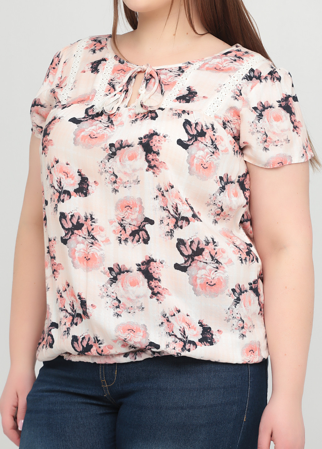 Светло-розовая летняя блуза F&F