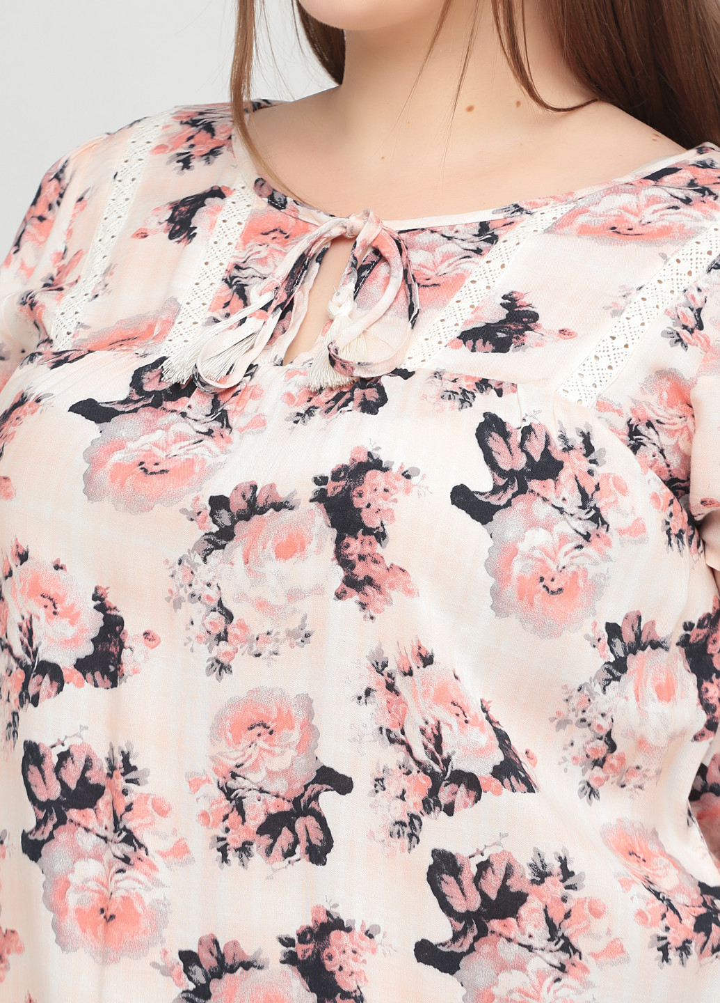 Светло-розовая летняя блуза F&F