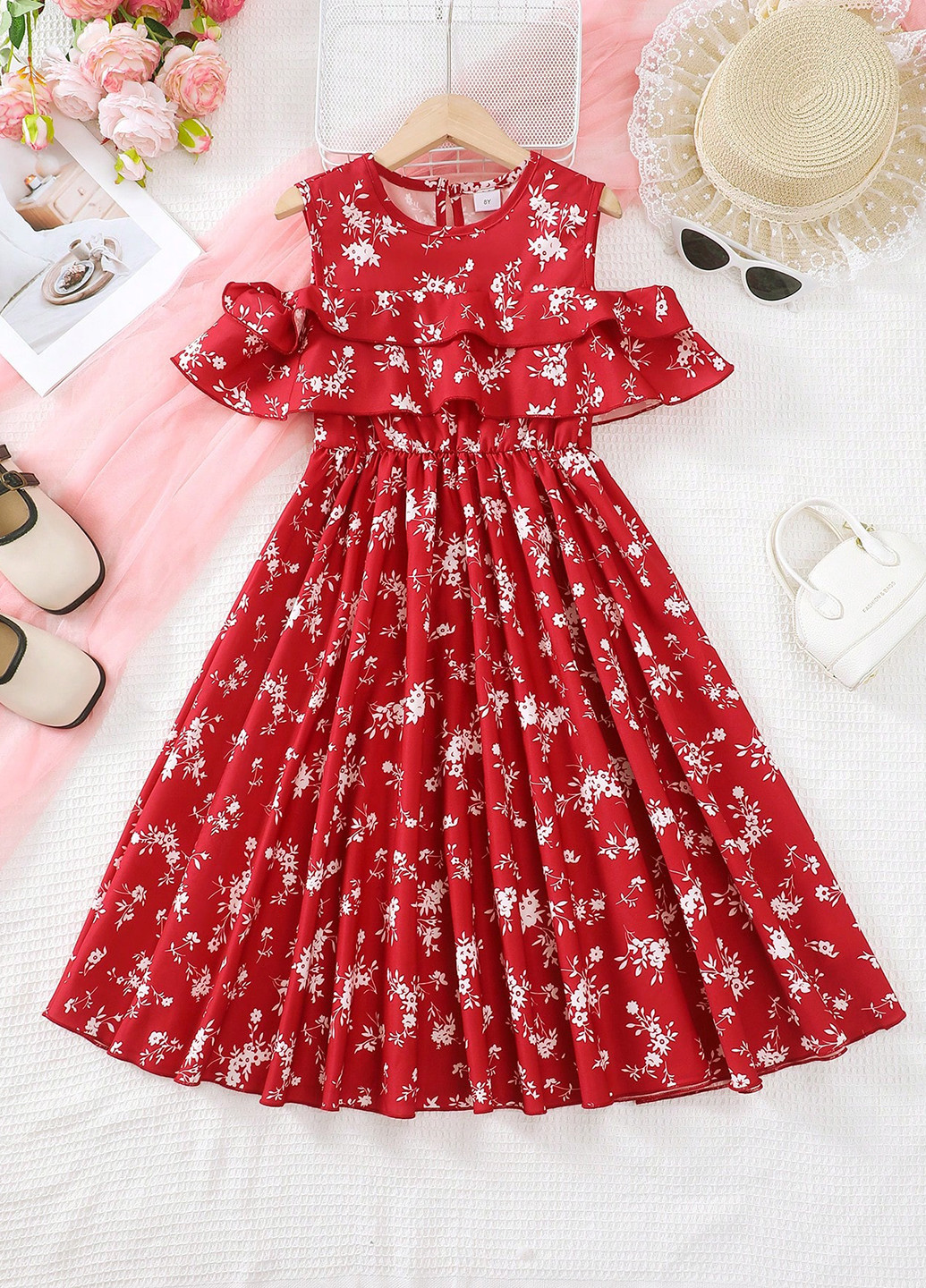 Червона сукня SHEIN (366071364)