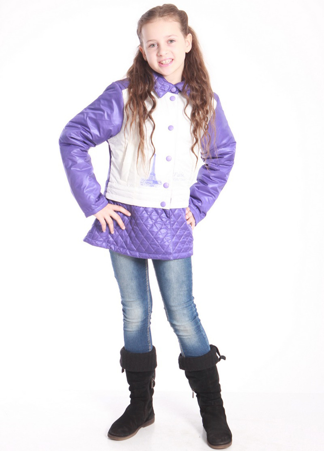 Фиолетовая демисезонная куртка DiMax