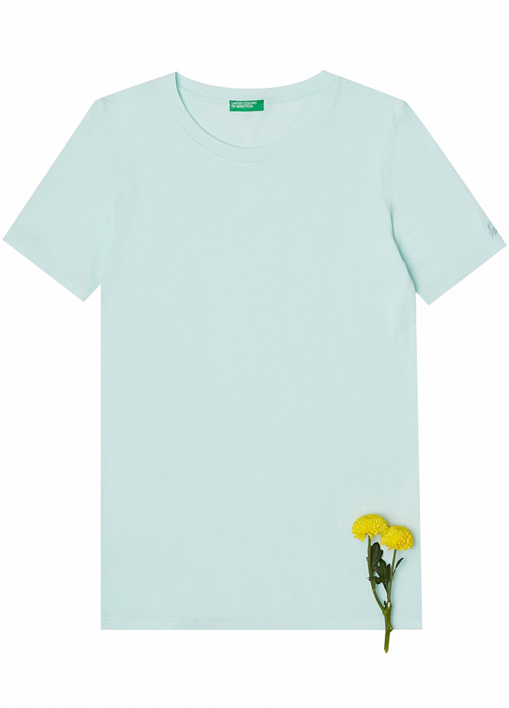 Мятная летняя футболка United Colors of Benetton