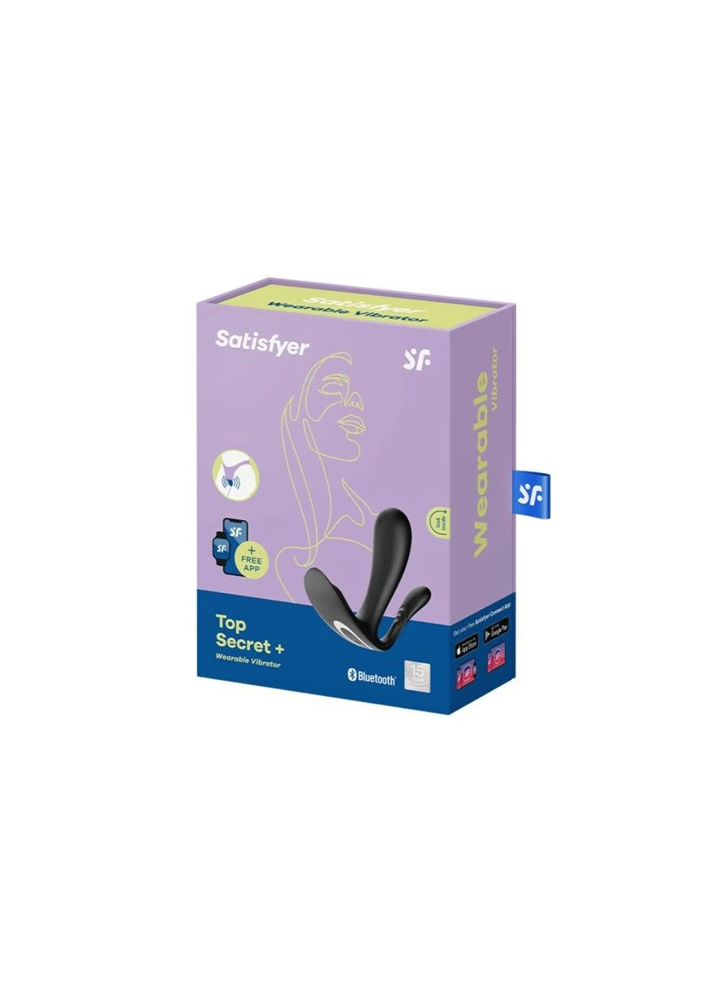 Подвійний смарт-вібратор у трусики Top Secret+ Black Satisfyer (254151739)