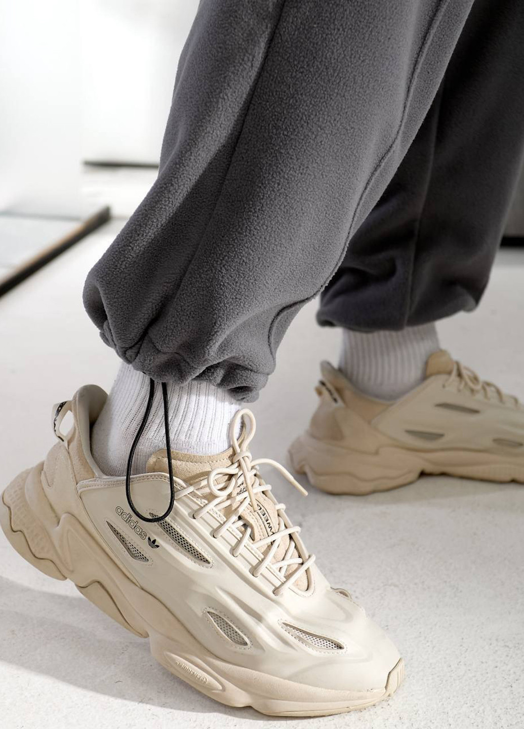 Серый демисезонный костюм (толстовка, брюки) брючный No Brand