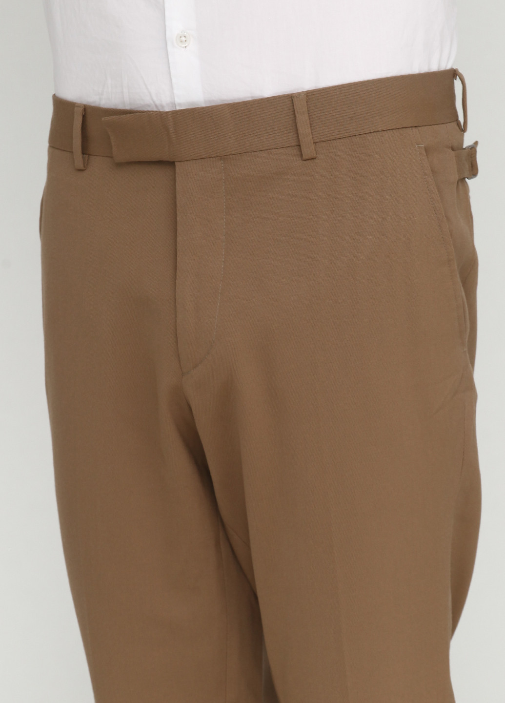 Светло-коричневые классические демисезонные прямые брюки Ralph Lauren