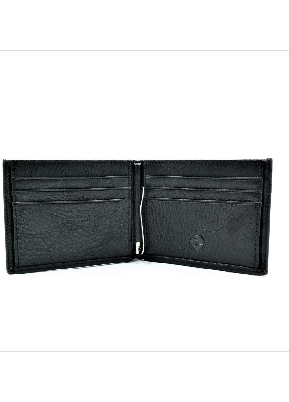 Чоловічий шкіряний гаманець-зажим 11 х 9 х 2,5 см Чорний wtro-168-24F Weatro (253696120)