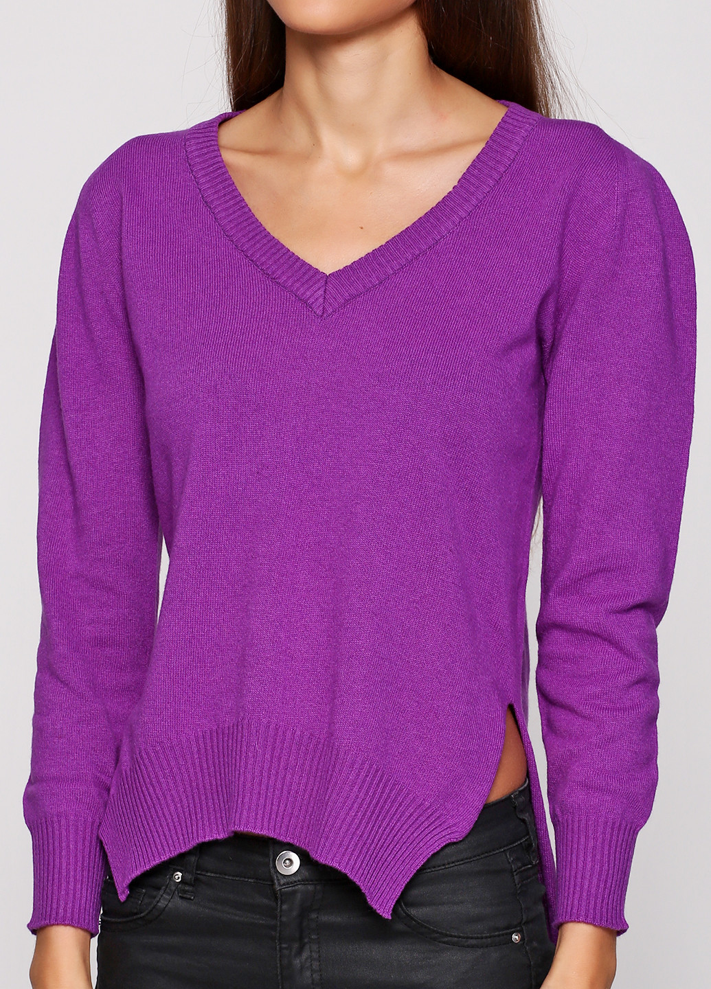 Фиолетовый демисезонный пуловер пуловер Green Tara