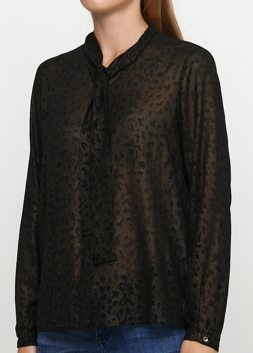 Черная демисезонная блуза Liu Jo