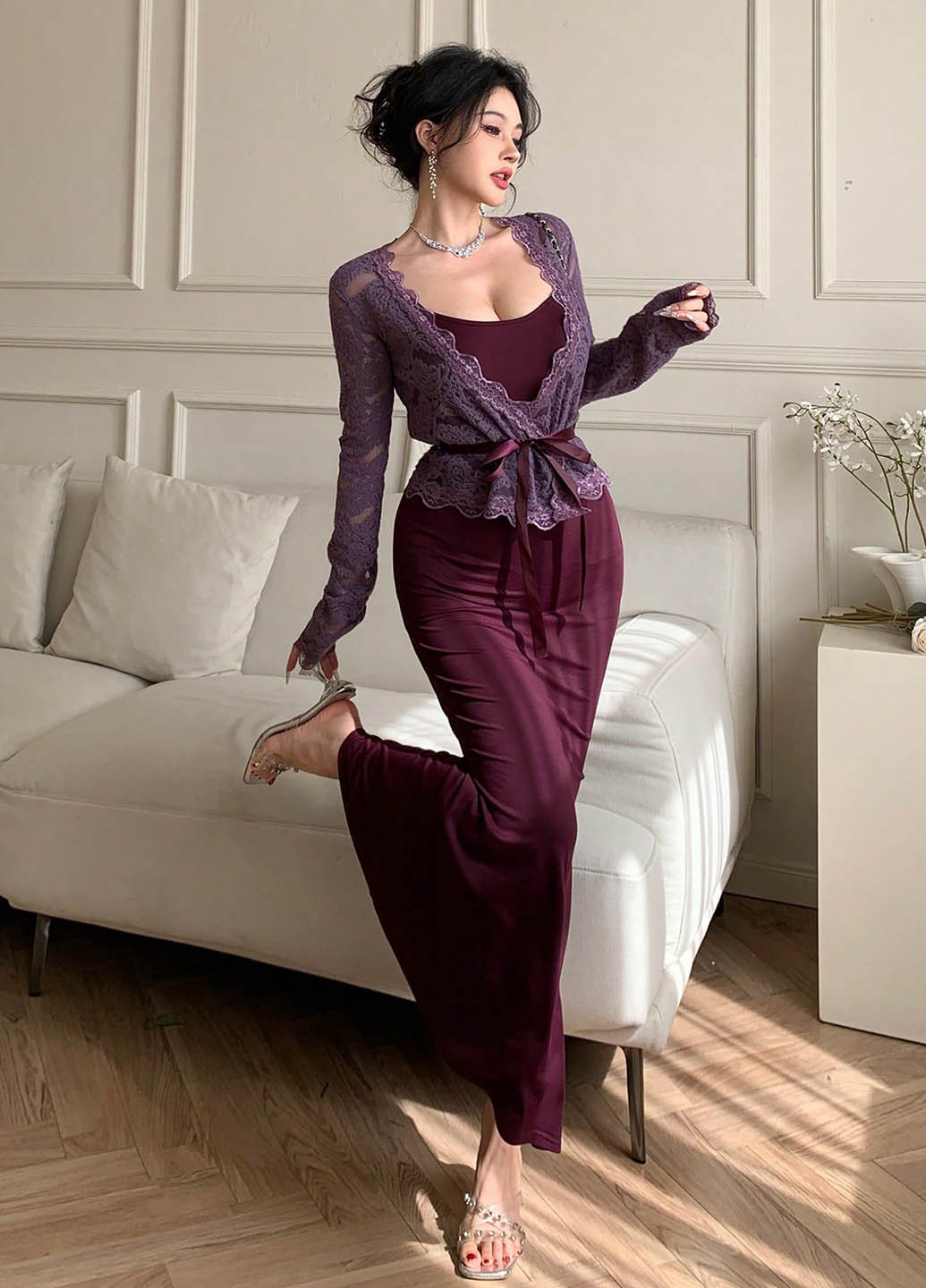 Костюм (кардиган, платье) SHEIN (366091020)