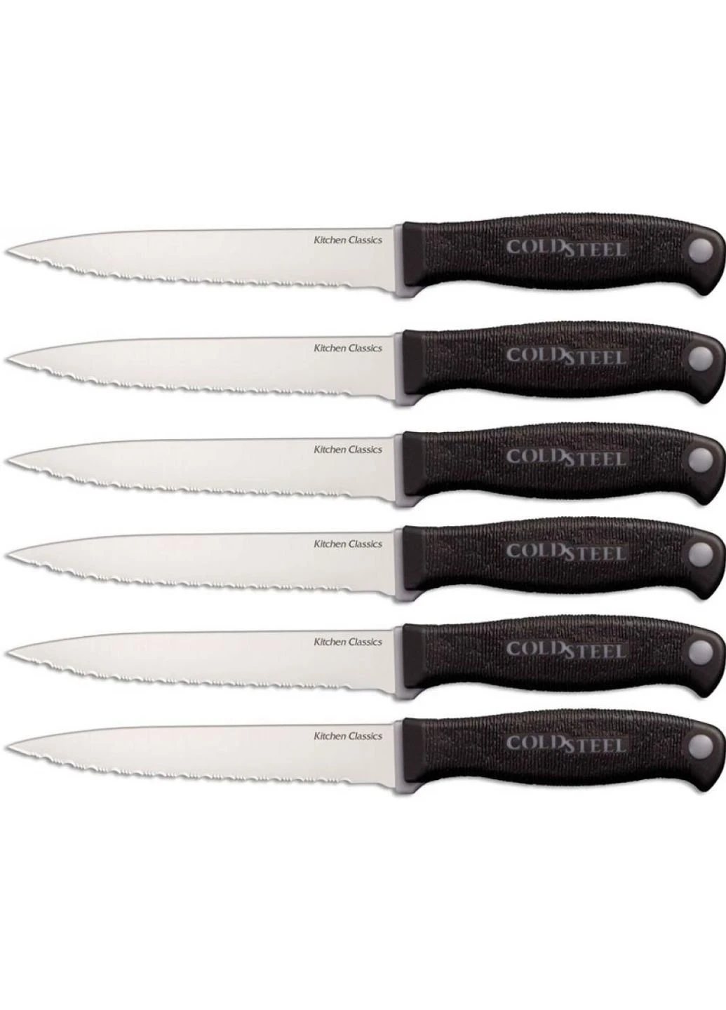 Набір ножів Kitchen Set 2016 із підставкою 13 предметів (59KSSET) Cold Steel чорний,