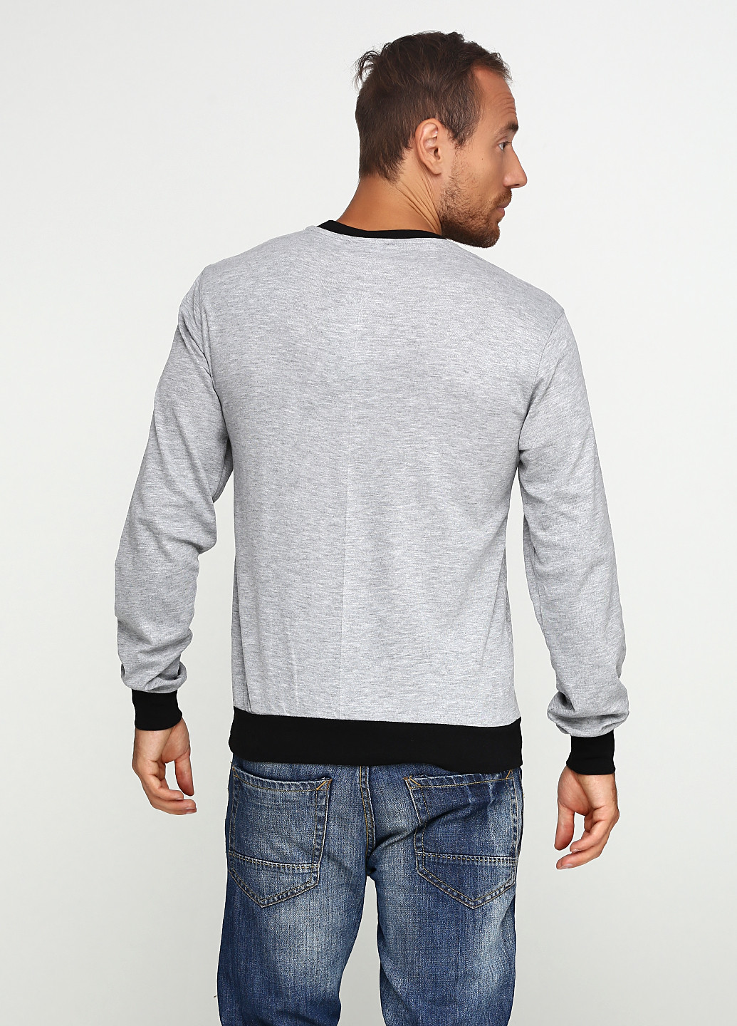Светло-серый демисезонный пуловер пуловер MSY