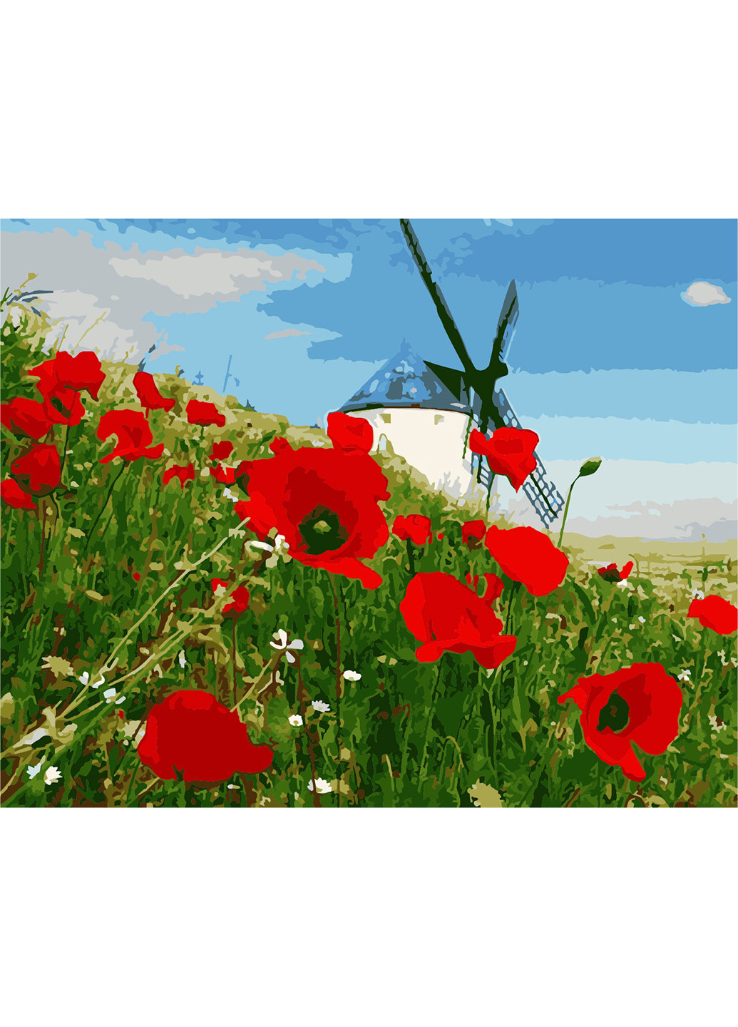 Картина по номерам "Млин" 40х50 см ArtStory (252126972)