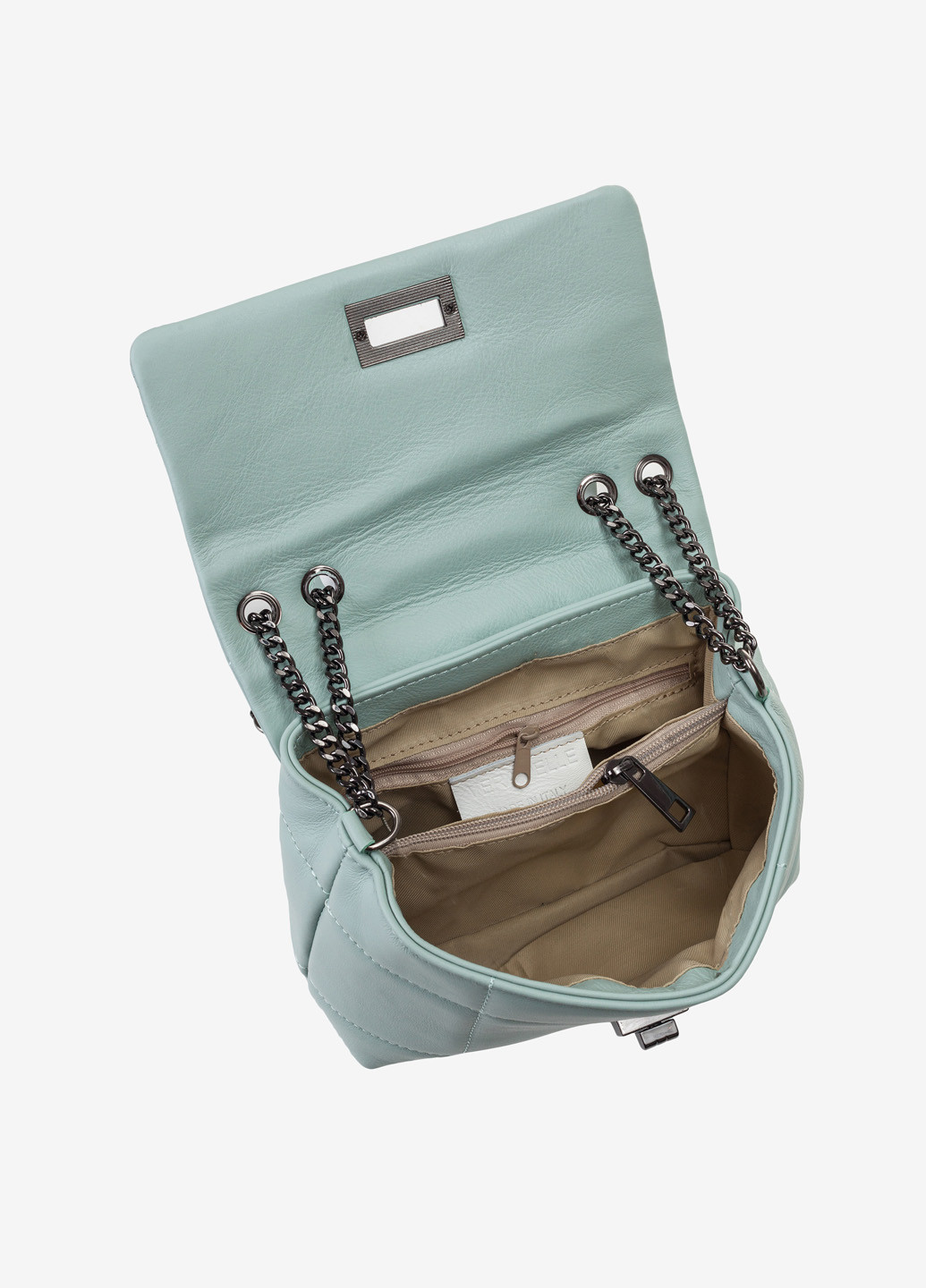 Сумка жіноча шкіряна на ланцюжку крос-боді маленька Сrossbody Nappa Regina Notte (253108997)