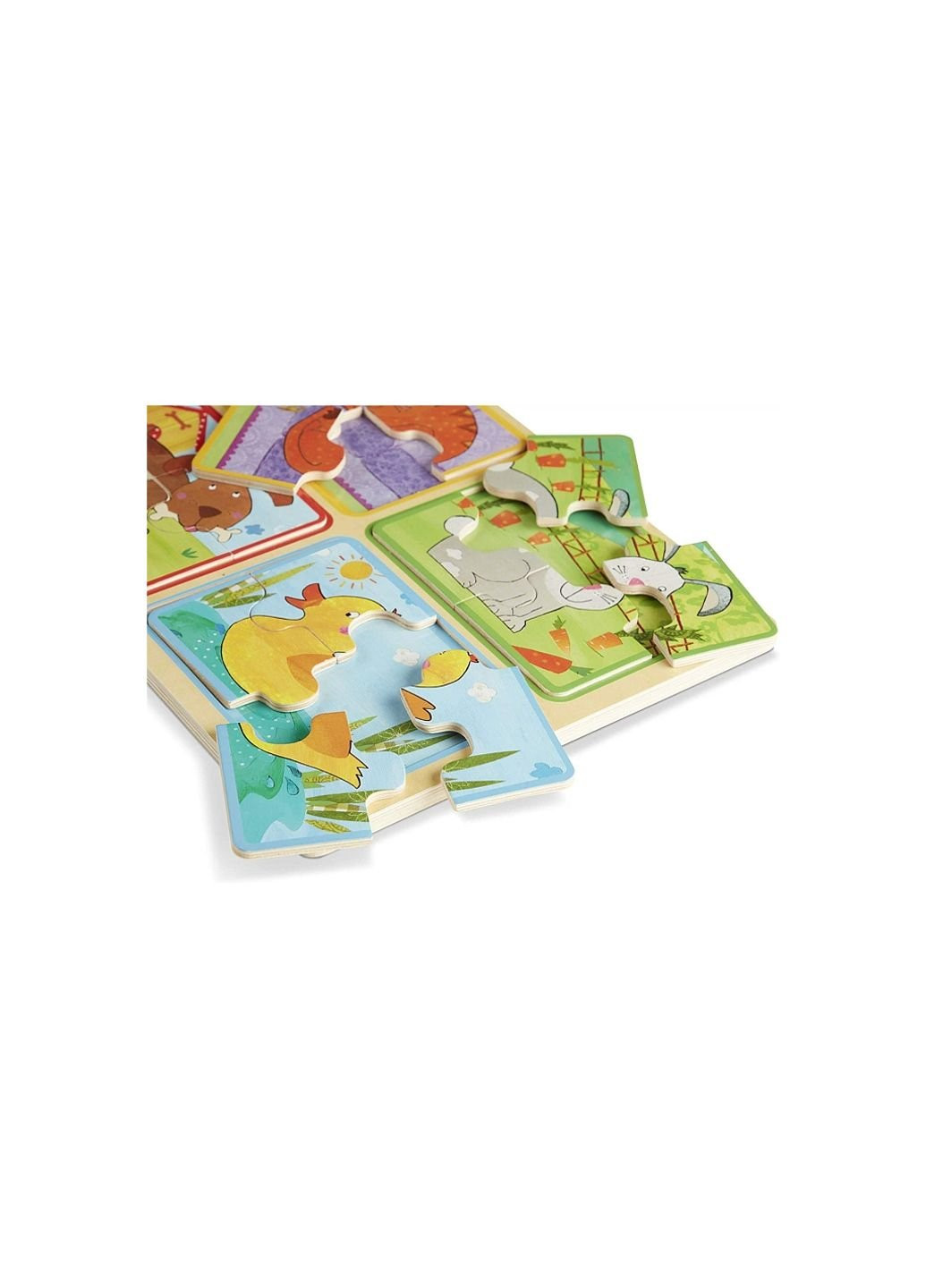 Пазл дерев'яні у футлярі "Гриві друзі" (MD31364) Melissa&Doug (254068306)