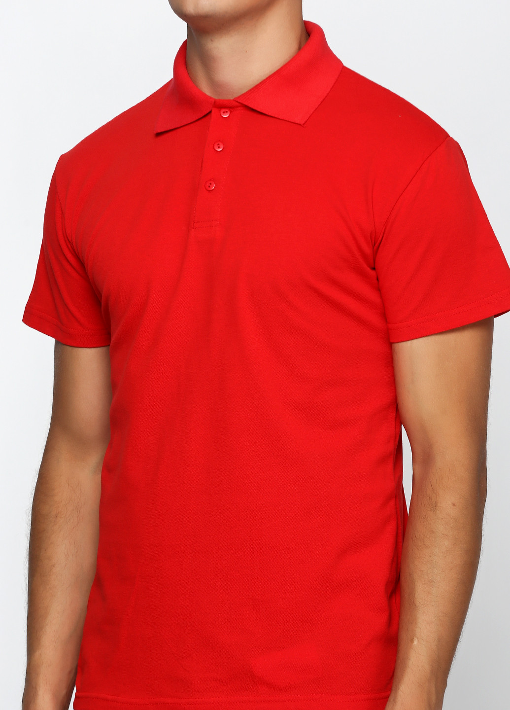 Красная футболка-поло для мужчин Роза