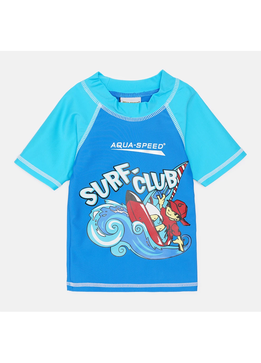 Футболка для плаванья SURF-CLUB T-SHIRT 2028 383-02 122 см Синий/Голубой (5908217620286) Aqua Speed (254296038)