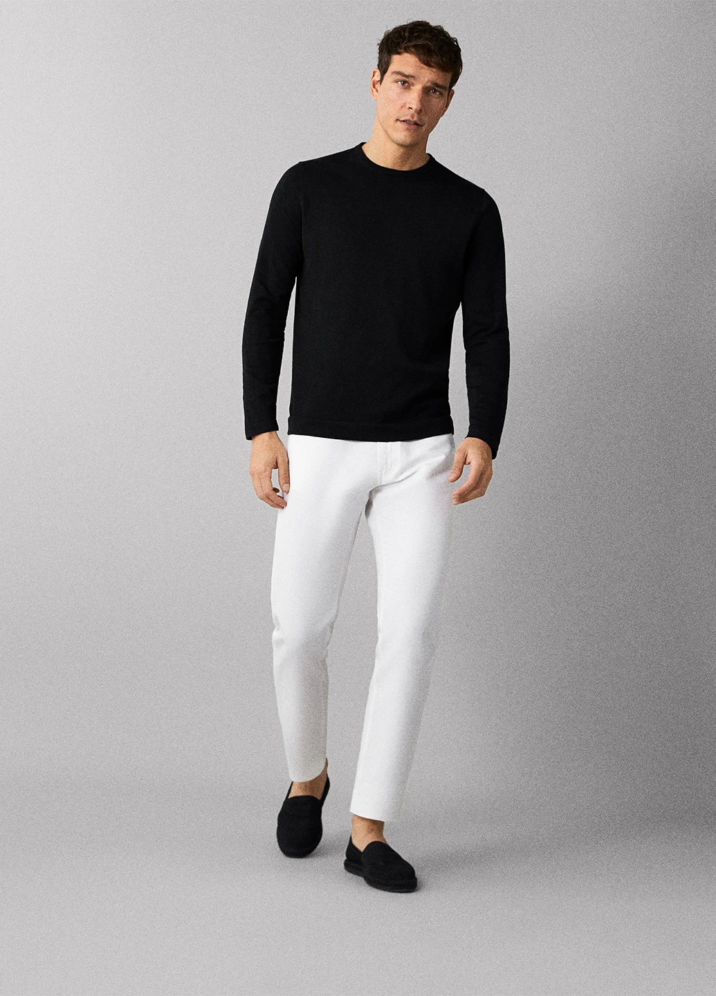 Чорний демісезонний джемпер джемпер Massimo Dutti